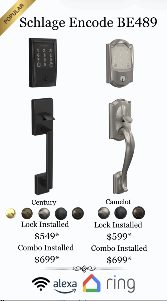 schlage encode smart locks 